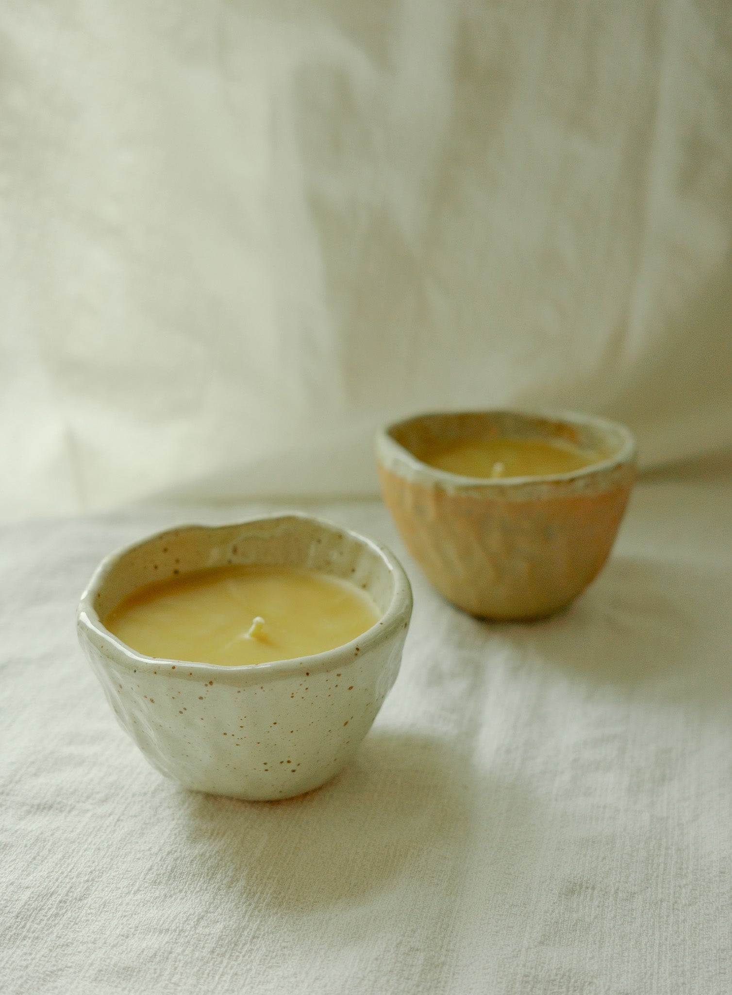 Small beeswax candles