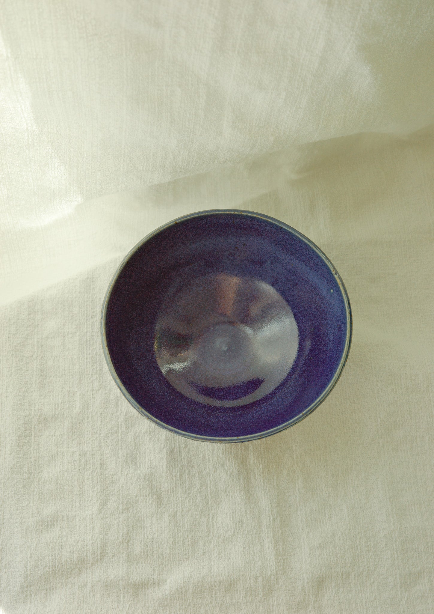 Bright blue side bowl