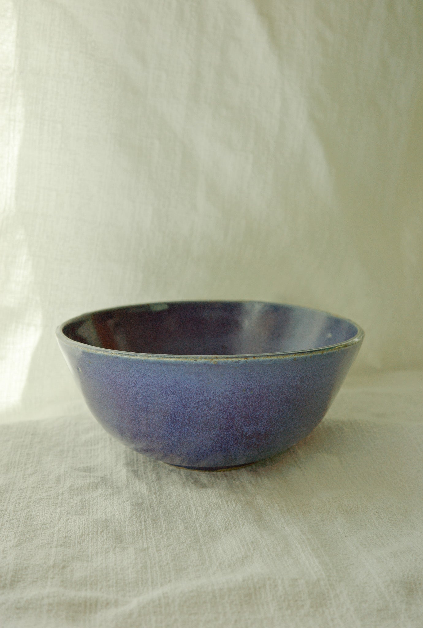 Bright blue side bowl