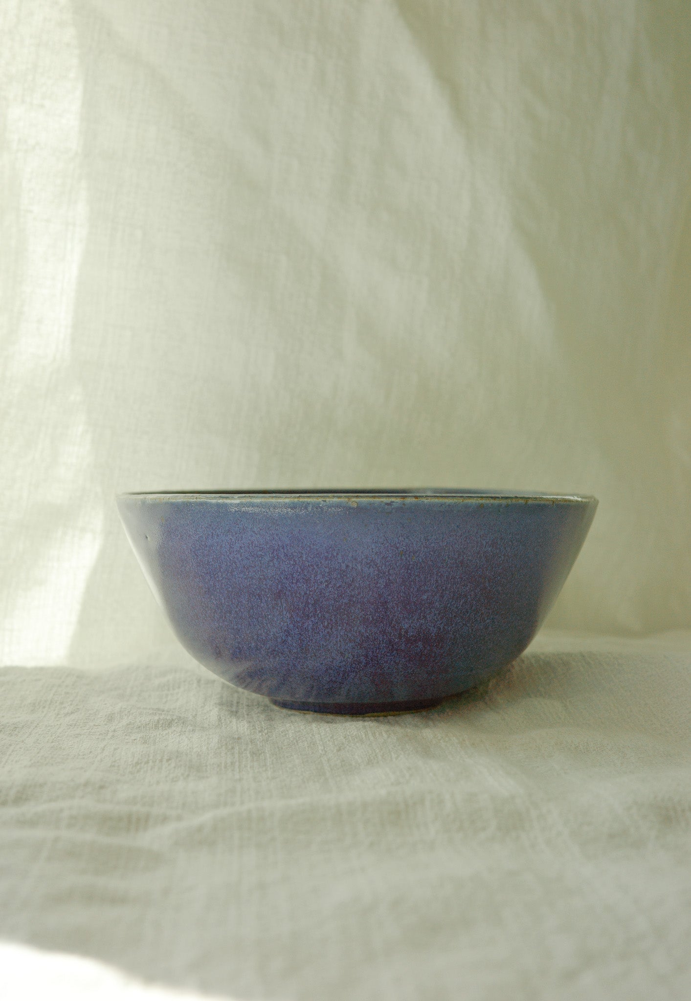 Bright blue side bowl