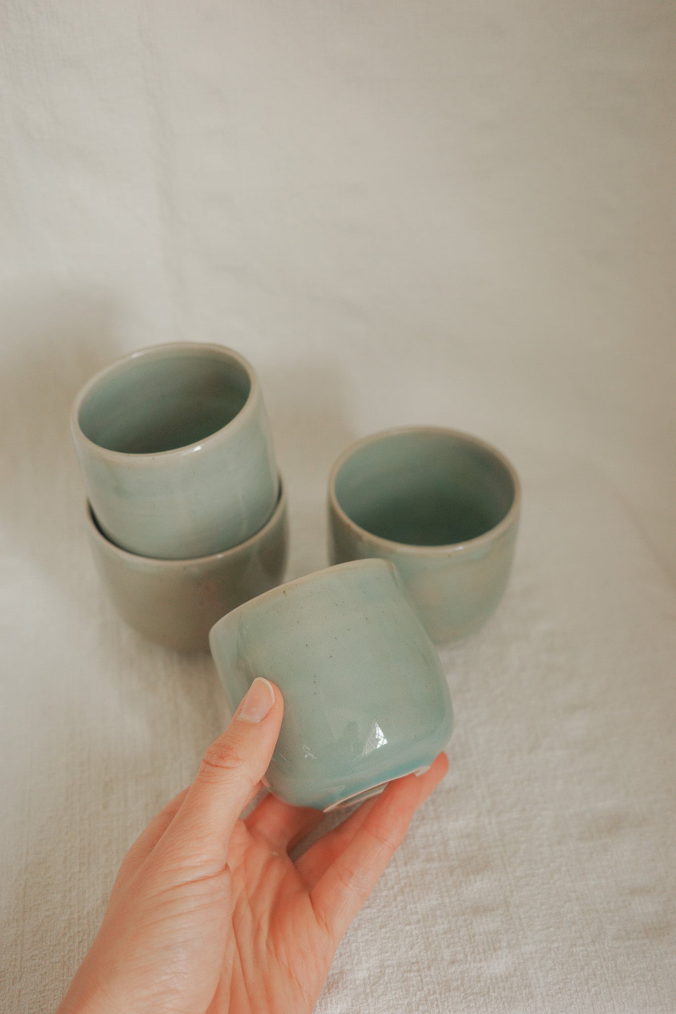 Ocean mist espresso cups