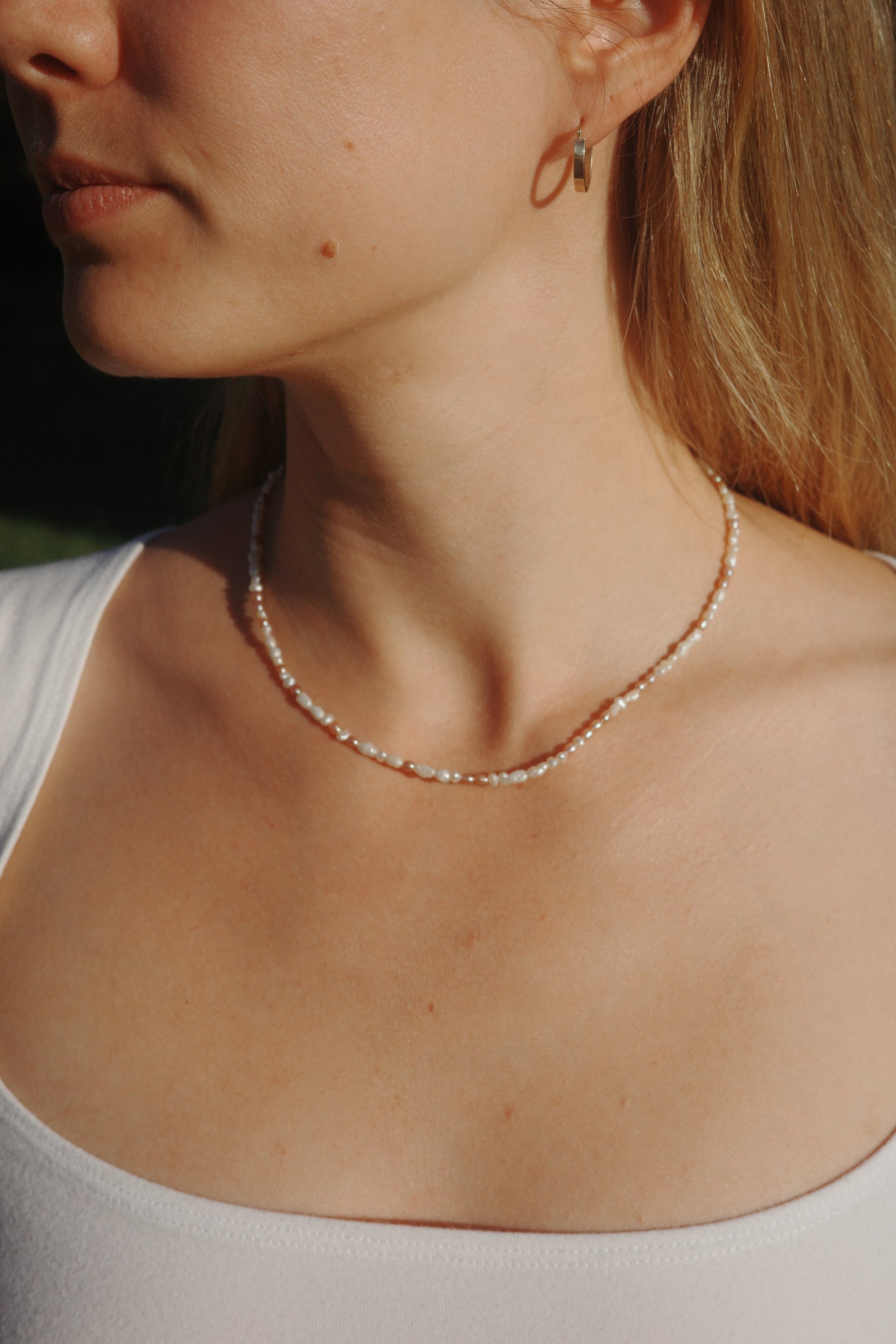 Mini pearl necklace