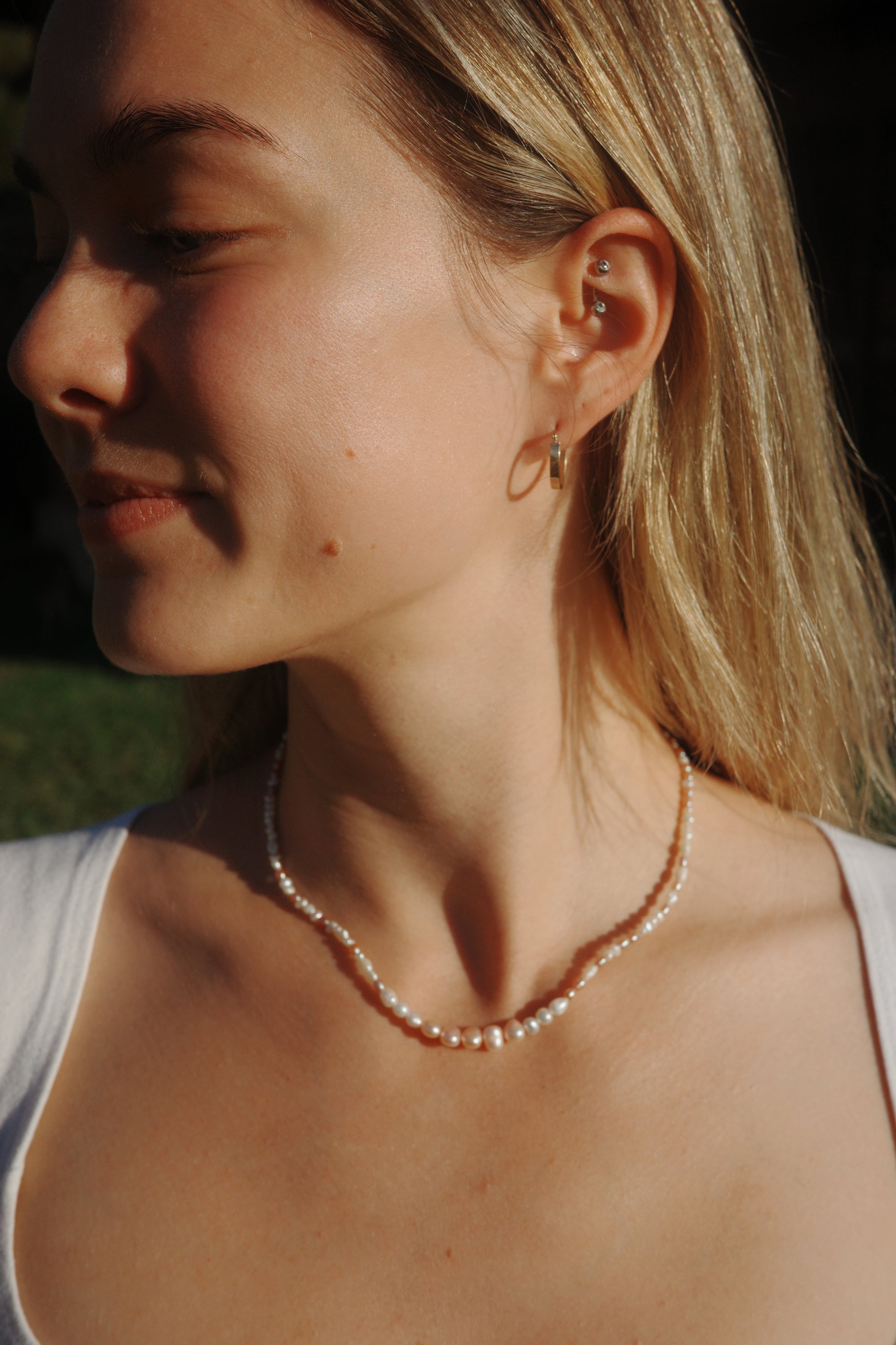 Mixed pearl necklace